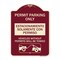 Signmission Permit Parking Estacionamiento Con Permiso. Vehicles w/o Permits Tow Alum, 24" x 18", BU-1824-23314 A-DES-BU-1824-23314 - alternate 1
